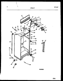 CABINET PARTS Diagram and Parts List for FPS21TPL0  Frigidaire Refrigerator