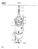 WASHER - TUBS, MOTOR Diagram and Parts List for MLCE52RCS1  Frigidaire Washer