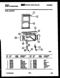 CABINET AND INSTALLATION PARTS Diagram and Parts List for AK18E5RWA  Gibson Air Conditioner