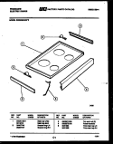 COOKTOP PARTS Diagram and Parts List for REG638BNL2  Frigidaire Range