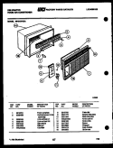 CABINET PARTS Diagram and Parts List for MH312F2QA  Kelvinator Air Conditioner