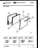 DOOR PARTS Diagram and Parts List for KF201KDW4  Frigidaire Range