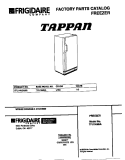 COVER Diagram and Parts List for TFU14M5AW6  Tappan Freezer