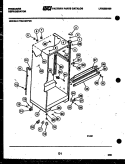 CABINET PARTS Diagram and Parts List for FPE19TFF0  Frigidaire Refrigerator