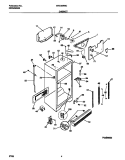 CABINET Diagram and Parts List for WRT22RRCD0  Frigidaire Refrigerator