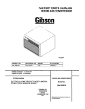 COVER Diagram and Parts List for GAL103K1A1  Gibson Air Conditioner