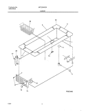 CABINET Diagram and Parts List for MFC25M4GW3  Frigidaire Freezer