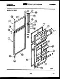 DOOR PARTS Diagram and Parts List for FPD17TIFA0  Frigidaire Refrigerator
