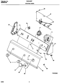 CONTROL PANEL Diagram and Parts List for GWS445RFS0  Gibson Washer