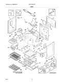 BODY Diagram and Parts List for DGGF3054KFN  Frigidaire Range