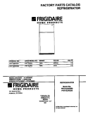 COVER Diagram and Parts List for FRT18JRGD0  Frigidaire Refrigerator