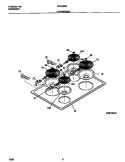 TOP / DRAWER Diagram and Parts List for FED300BEBC  Frigidaire Range