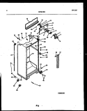 CABINET PARTS Diagram and Parts List for RT19F7WX3B  Gibson Refrigerator