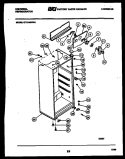 CABINET PARTS Diagram and Parts List for GTN140AH4  Frigidaire Refrigerator