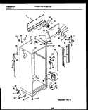 CABINET PARTS Diagram and Parts List for FPGC21TAL1  Frigidaire Refrigerator