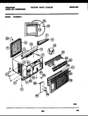 CABINET PARTS Diagram and Parts List for FAC053S7A1  Frigidaire Air Conditioner