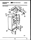 CABINET PARTS Diagram and Parts List for RTG153HCH2A  Frigidaire Refrigerator