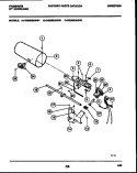 BURNER, IGNITER AND VALVE Diagram and Parts List for DG3900AWW1  Frigidaire Dryer