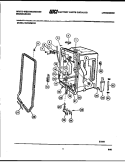 TUB AND FRAME PARTS Diagram and Parts List for SU180MXRD3  Frigidaire Dishwasher