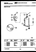COMPRESSOR PARTS Diagram and Parts List for AW11NT6N1  Frigidaire Air Conditioner