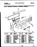 CONTROL PANEL Diagram and Parts List for MEF402WBW1  Frigidaire Range