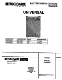 COVER Diagram and Parts List for MWX433RED1  Frigidaire Washer