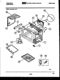 WRAPPER AND BODY PARTS Diagram and Parts List for MC1350P1  Frigidaire Microwave