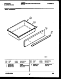 DRAWER PARTS Diagram and Parts List for REGS38BNL1  Frigidaire Range