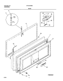 DOOR Diagram and Parts List for FFC15C8CB0  Frigidaire Freezer