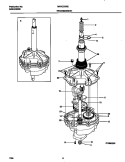 TRANSMISSION Diagram and Parts List for MWX233RES2  Frigidaire Washer
