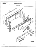 BACKGUARD Diagram and Parts List for MGF355BGWC  Frigidaire Range