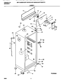 CABINET Diagram and Parts List for MRT18DNED5  Frigidaire Refrigerator