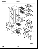 SHELVES AND SUPPORTS Diagram and Parts List for FRS24WHAW0  Frigidaire Refrigerator