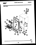 CABINET PARTS Diagram and Parts List for UF21NL4  Frigidaire Freezer