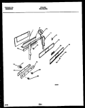 BACKGUARD Diagram and Parts List for GF670RXW1  Frigidaire Range