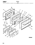 DOOR Diagram and Parts List for FEF368CCBB  Frigidaire Range