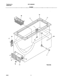 CABINET Diagram and Parts List for WFC15M4BW0  Westinghouse Freezer