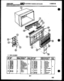 CABINET PARTS Diagram and Parts List for AR13MS8E1  Frigidaire Air Conditioner