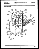 CABINET PARTS Diagram and Parts List for FPCE19TPW0  Frigidaire Refrigerator