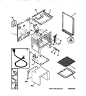 BODY Diagram and Parts List for MGF324WBSA  Frigidaire Range