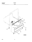 FRAME Diagram and Parts List for FDB740RCS0  Frigidaire Dishwasher
