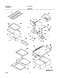 SHELVES Diagram and Parts List for PLHT219TCB0  Frigidaire Refrigerator