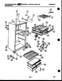 CABINET PARTS Diagram and Parts List for RT194ZCD1  Frigidaire Refrigerator