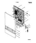 DOOR DETAILS Diagram and Parts List for F71C663BD0  Frigidaire Dishwasher