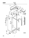 CABINET Diagram and Parts List for F44N18CED6  Frigidaire Refrigerator