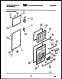 DOOR PARTS Diagram and Parts List for RT175MCF0  Frigidaire Refrigerator