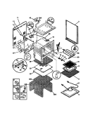 BODY Diagram and Parts List for WEF357BAWA  Frigidaire Range