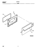 DOOR Diagram and Parts List for MEF305PBWG  Frigidaire Range