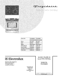 COVER Diagram and Parts List for PLES399ECH  Frigidaire Range