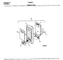 CONTROL PANEL Diagram and Parts List for FMS083E1S0  Frigidaire Microwave